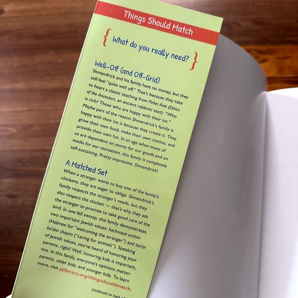 PJ Library Things Should Match Jewish Paperback Book - Picture 2 of 9